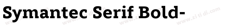 Symantec Serif Bold字体转换 Symantec Serif Bold字体转换